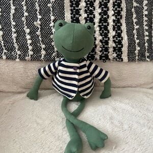 Jellycat Green Frog with Striped Jacket